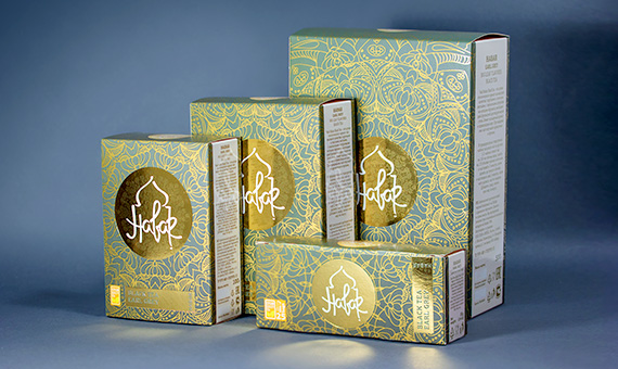 Дизайн упаковки черного чая Habar