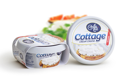 Дизайн упаковки творожного сыра Cottage
