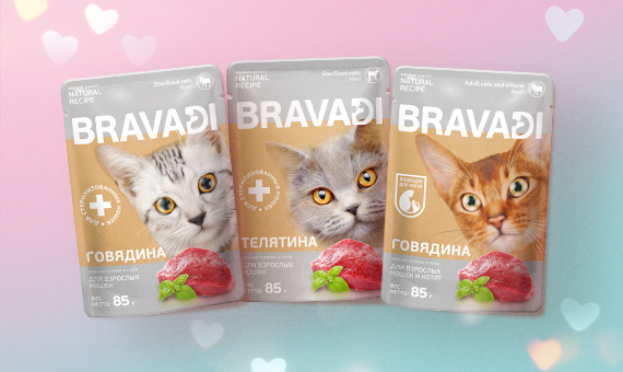 Бренд дизайн упаковки корма для кошек